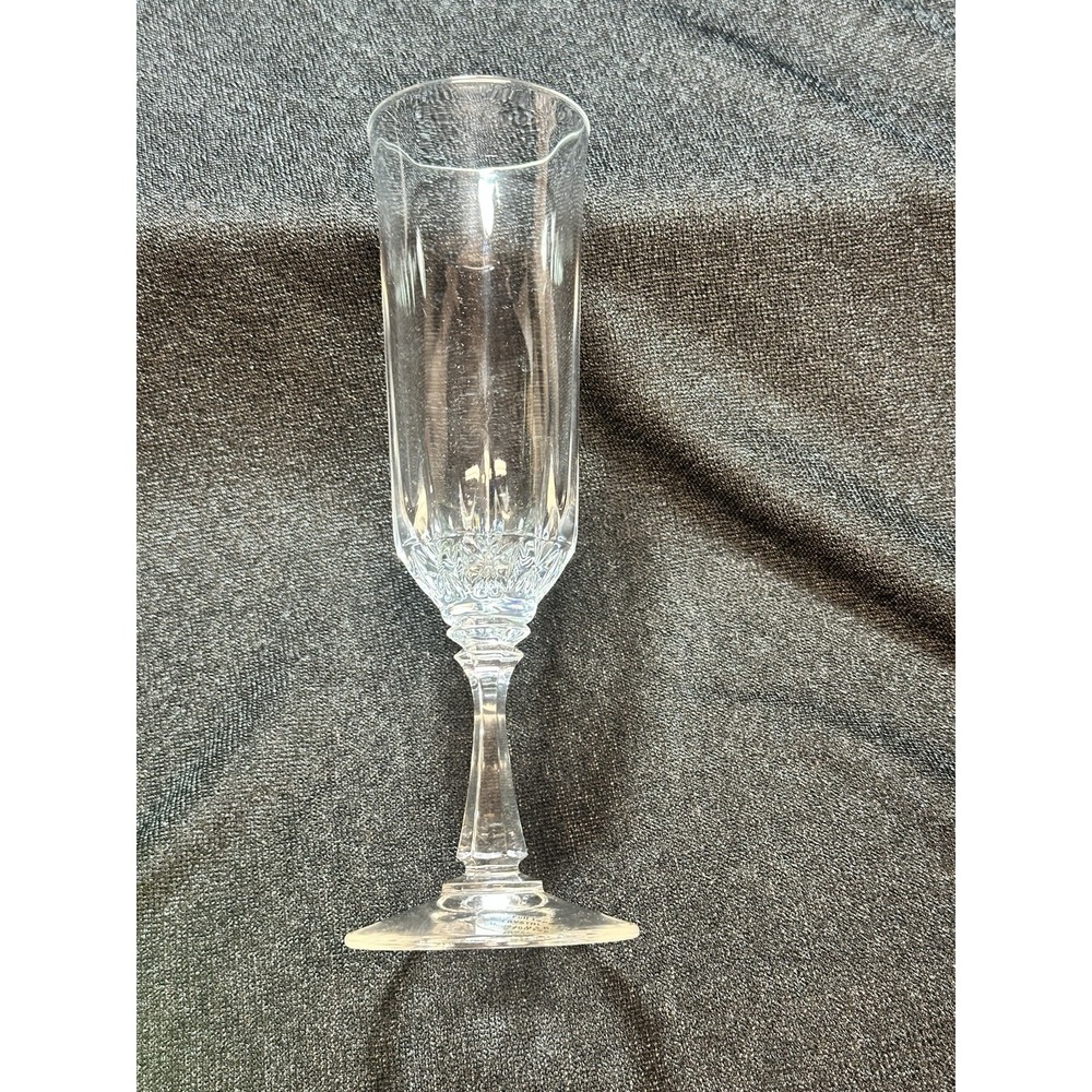 2 Vintage Crystal Toscany Brighton Fluted Champagne Glasses 7 3/4 " X 2 1/8" - Picture 5 of 12